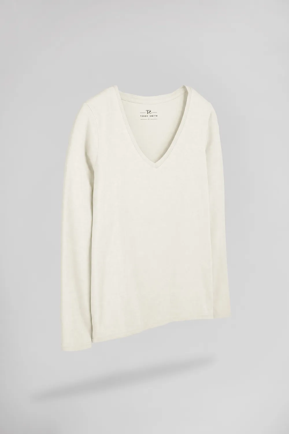 Teddy Smith Miana ML t-shirt middle white donna