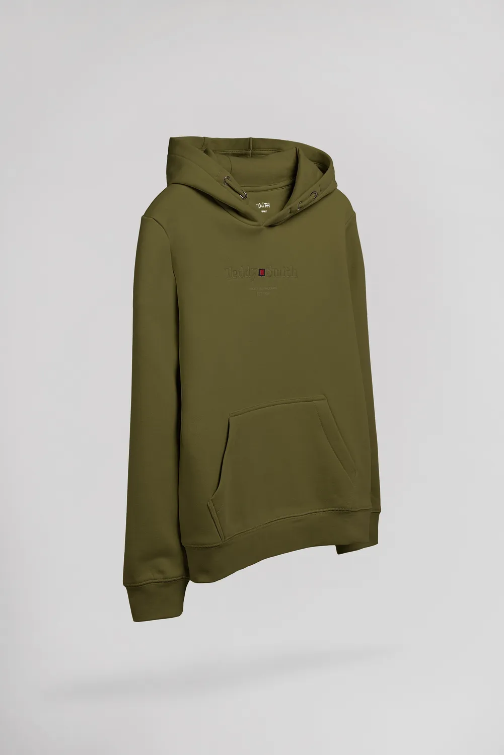Teddy Smith S-Jim Hoody Jr felpa cappuccio oliva bambino