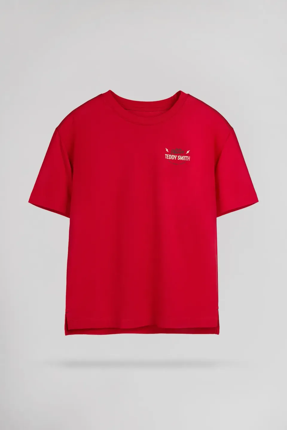 Teddy Smith T-Asha t-shirt bambino rosso vif