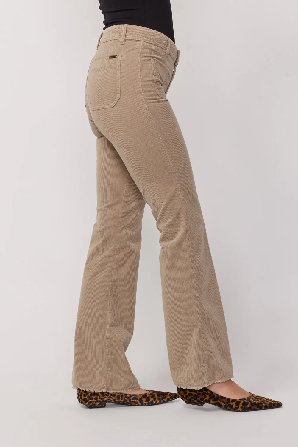 acquaverde Carlotta pantalone velluto Argile