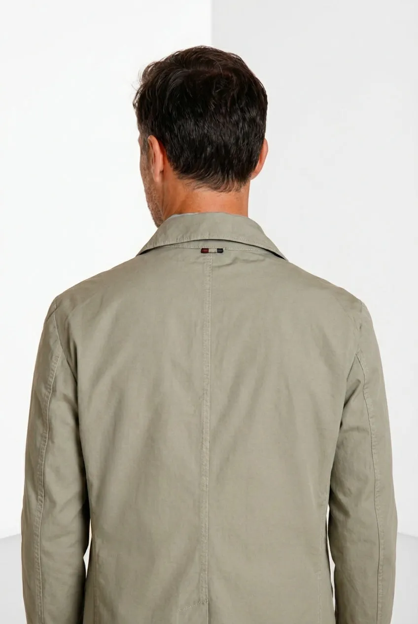 Mason's Work overshirt salvia canvas cotone