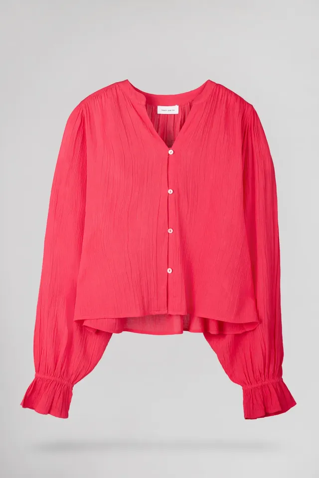 Teddy Smith C-Heli camicia donna bianca pizzo sangallo