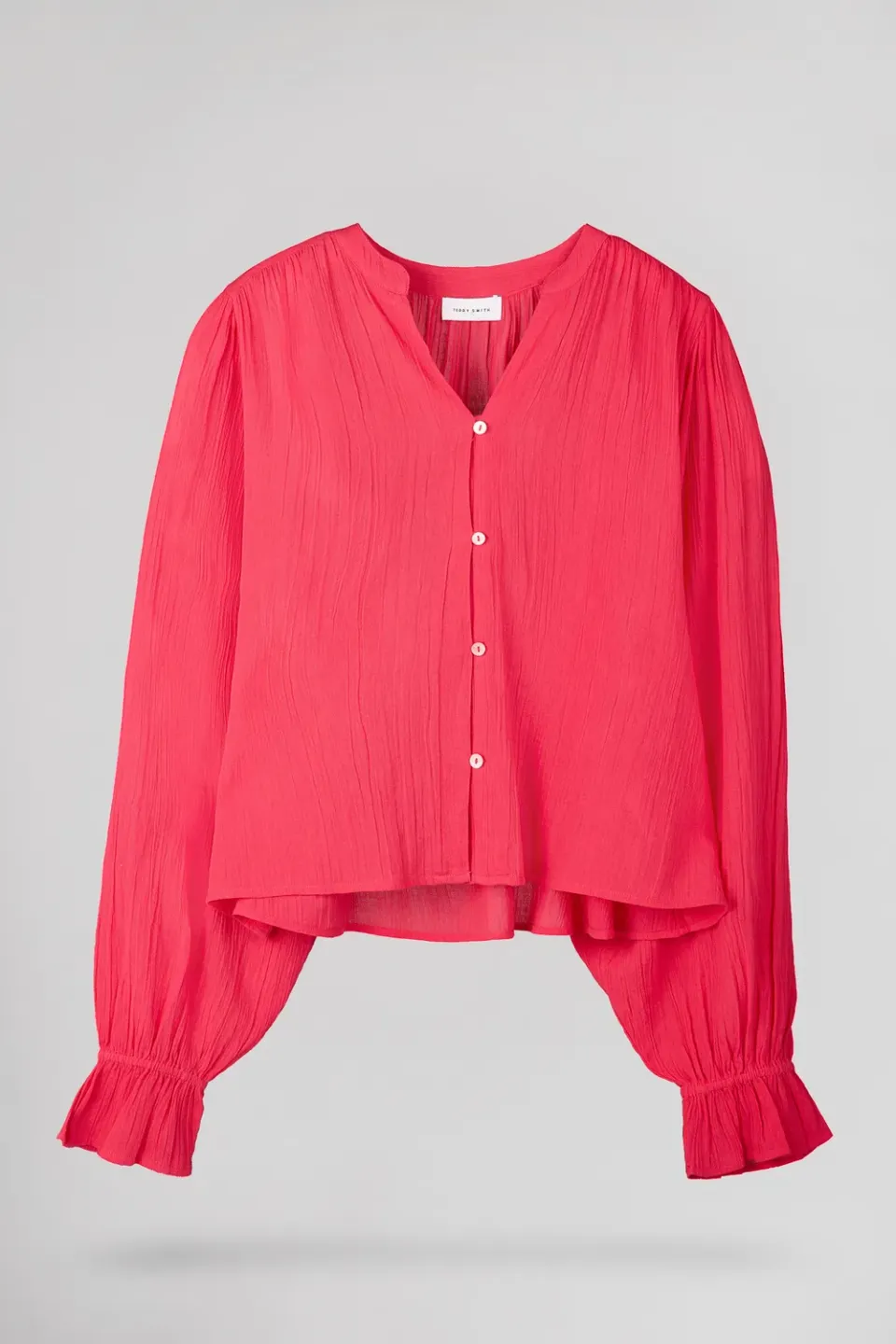 Teddy Smith C-Heli camicia donna bianca pizzo sangallo