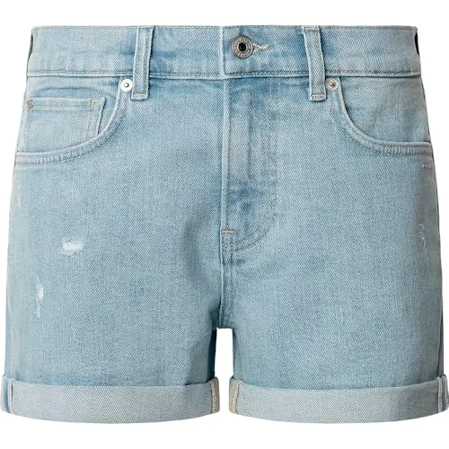 Pepe Jeans Regular Short HW pantaloncini donna grigi vita alta