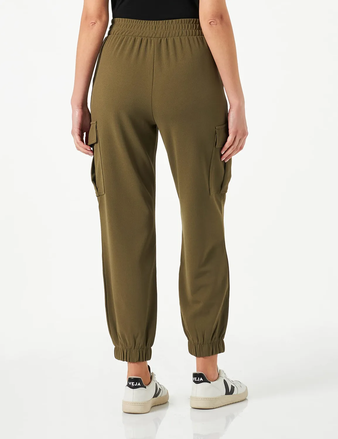 Only Onlola Cargo Pant Jrs Pantaloni Donna Jersey Neri