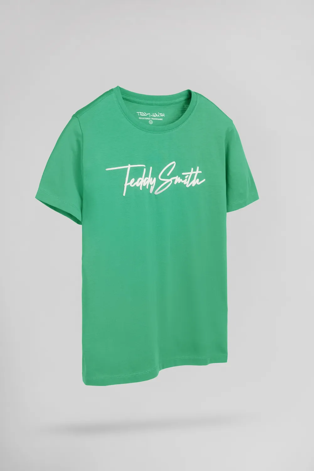 Teddy Smith T-Evan Jr T-Shirt Cotone Verde Bambino