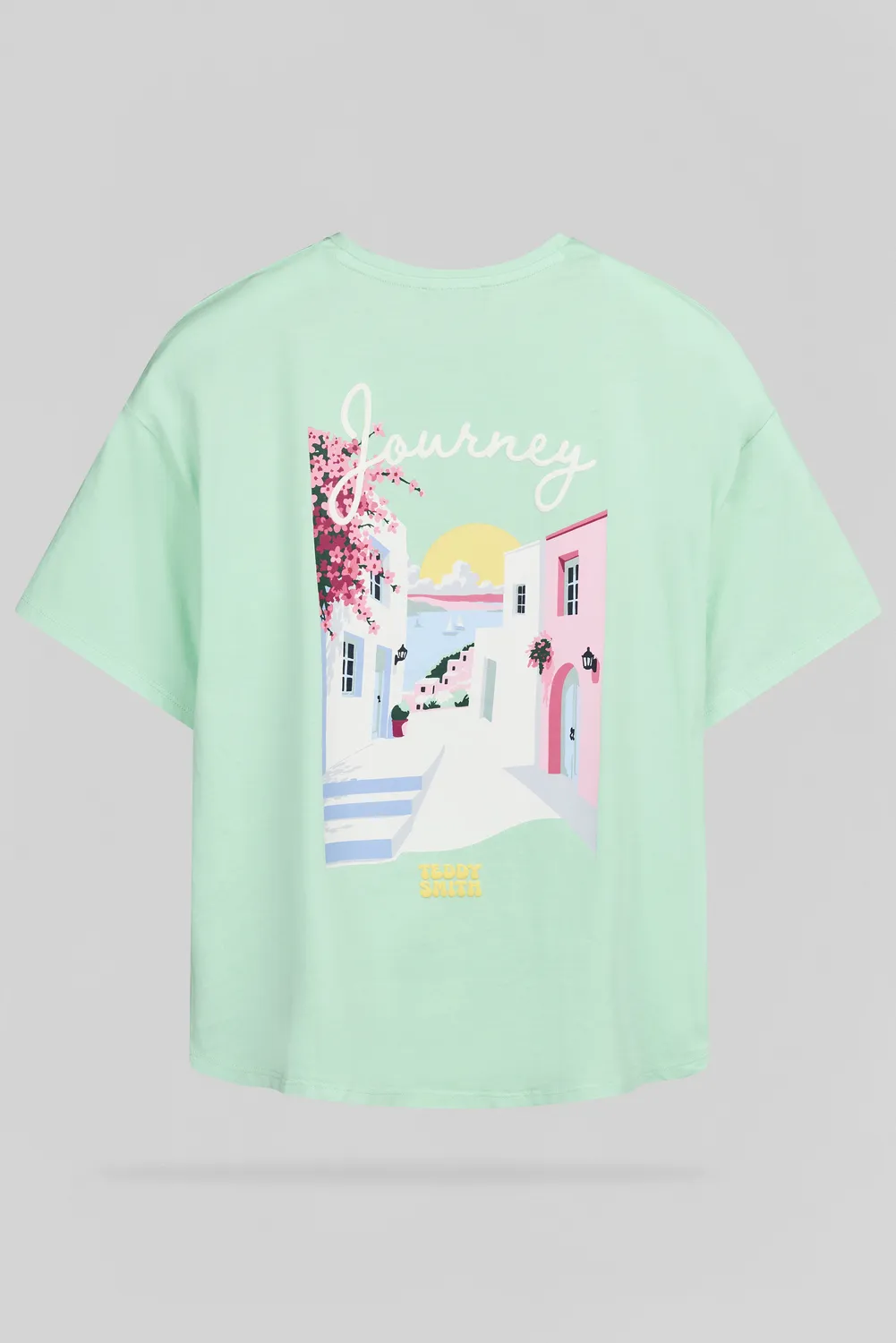 Teddy Smith T-Ally MC maglietta donna verde menta