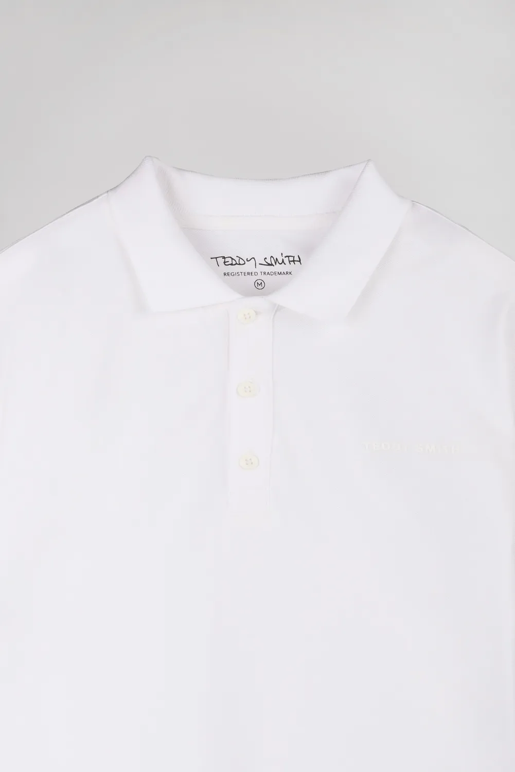 Teddy Smith P-Alban polo uomo bianco piqué cotone