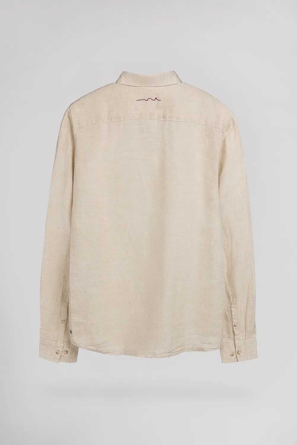 Teddy Smith C-Linen ML Camicia Uomo Beige 100% Lino