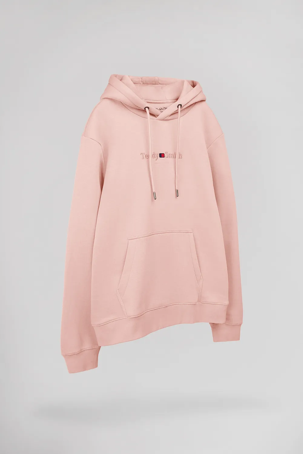 Teddy Smith S-Jim Hoody felpa cappuccio uomo rosa pastello