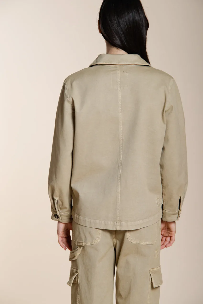Mason's Santa Cruz giubbotto donna beige bull stretch
