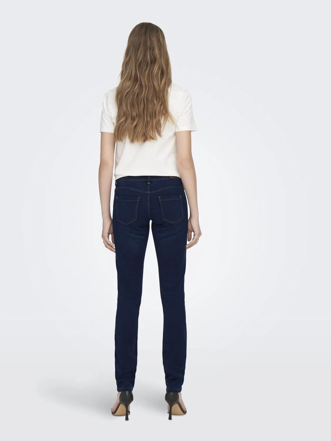 Only Onlrain jeans skinny donna S/30L blu