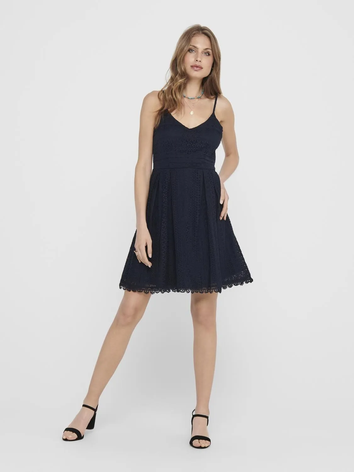 ONLY OnlHelena vestito corto donna 42 rosa tessuto leggero