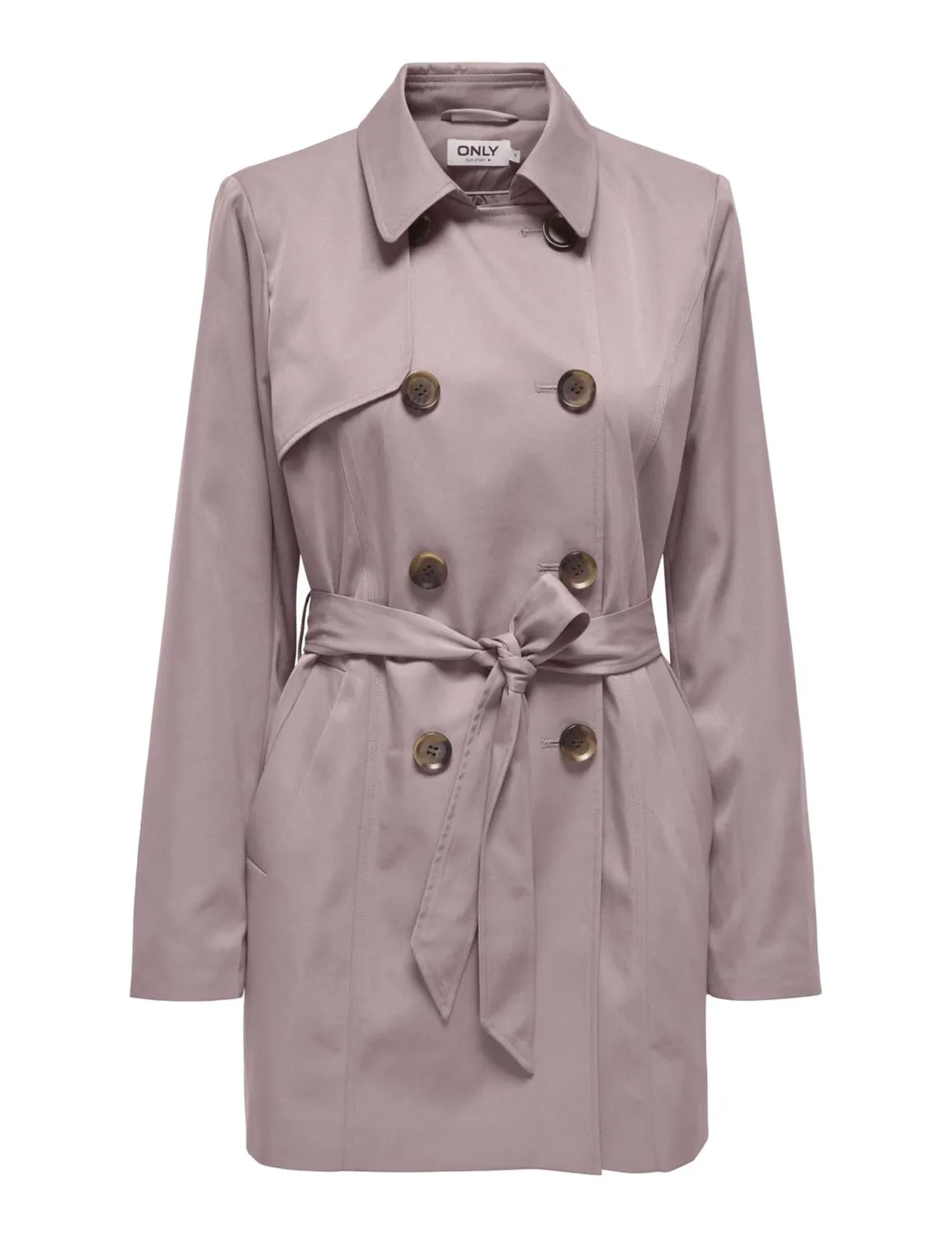 ONLY Onlvalerie trench nero donna leggero