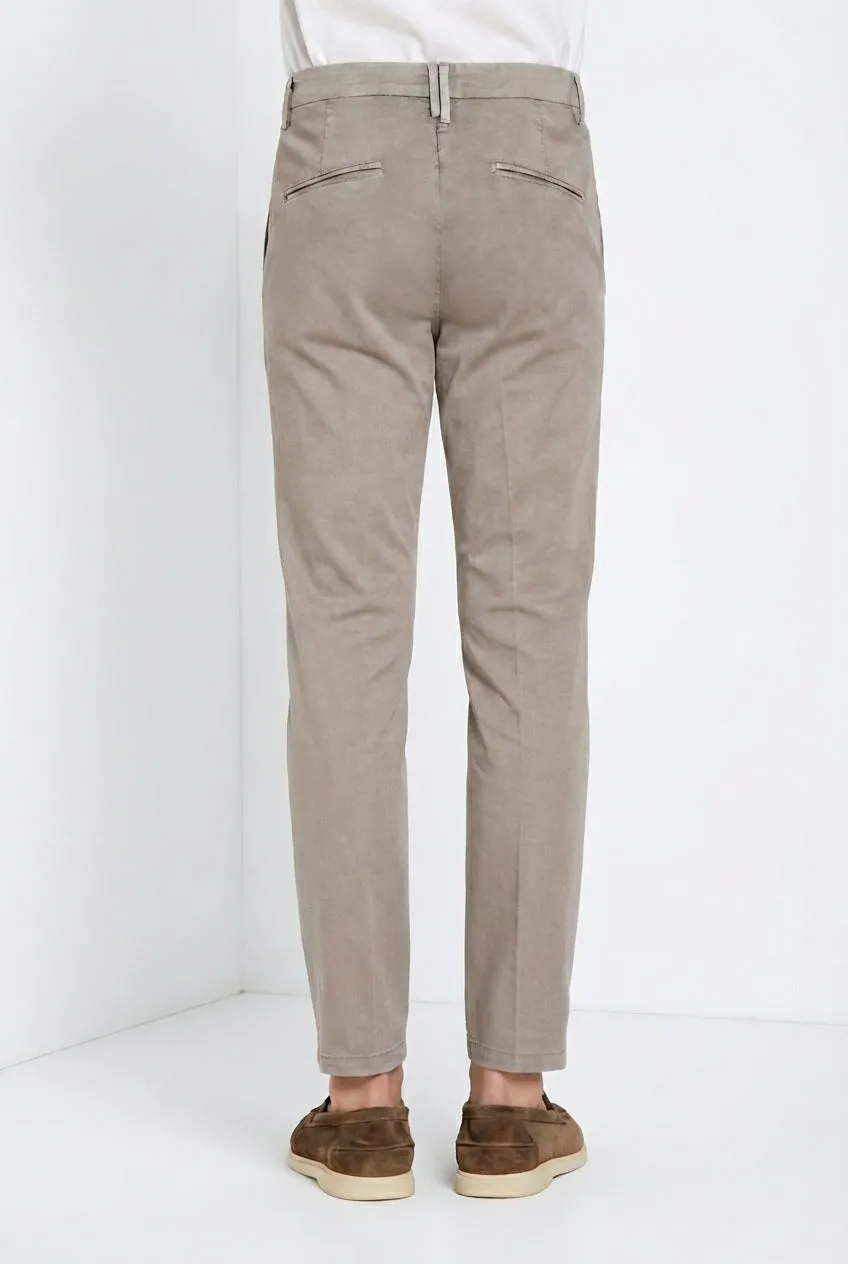 Mason's Osaka 1 Pince pantalone chino uomo carrot basalto