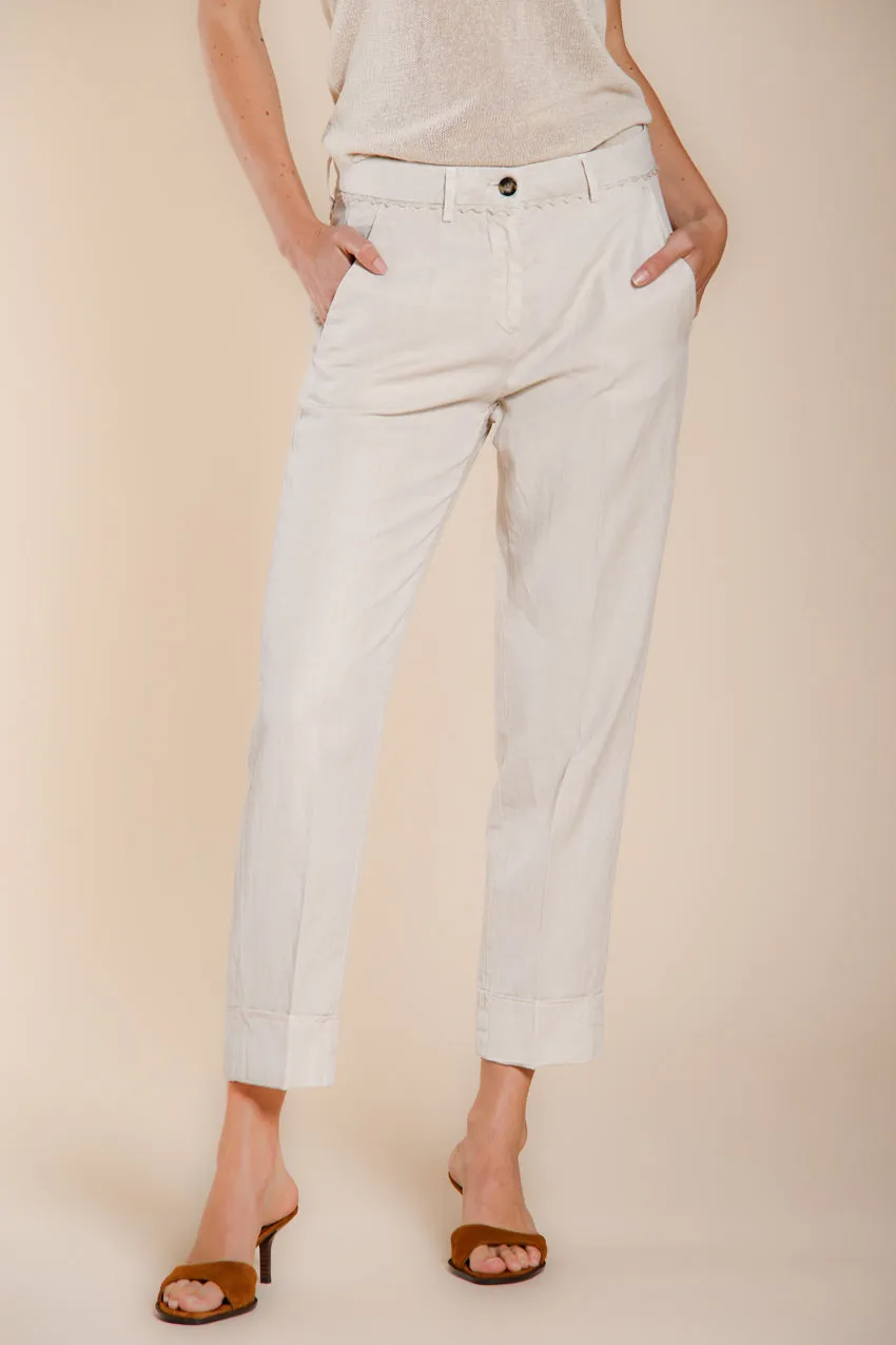 Mason's New York Carrot chino donna gesso lino carrot