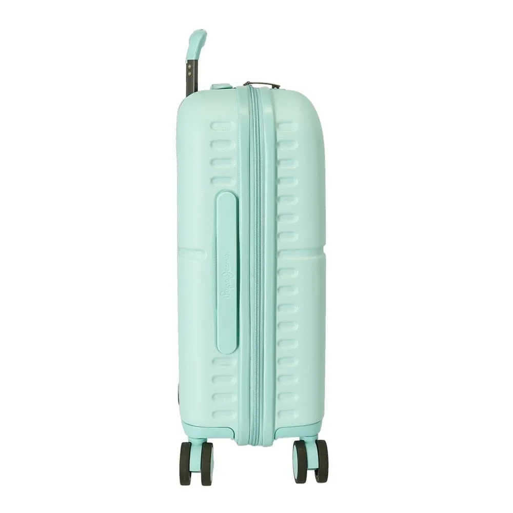 Pepe Jeans Luce Luminosa valigia mano turchese 55cm