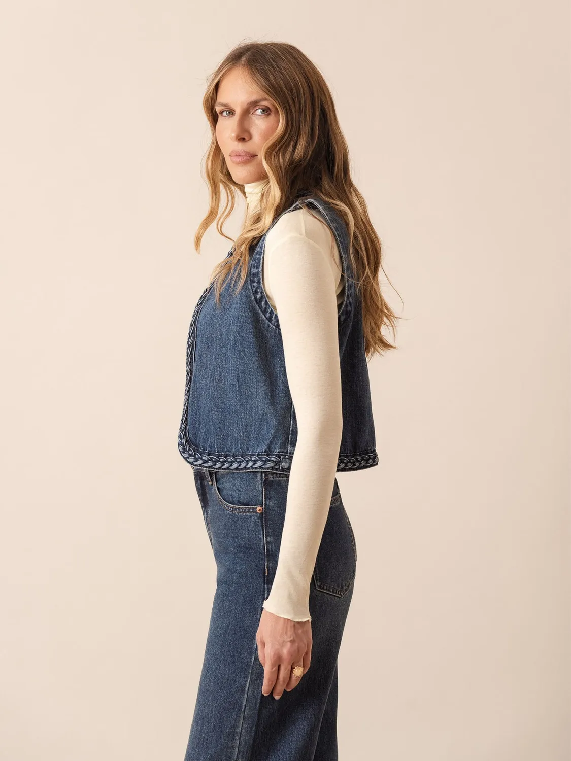 Oraije Tesse giacca cotone blu scuro