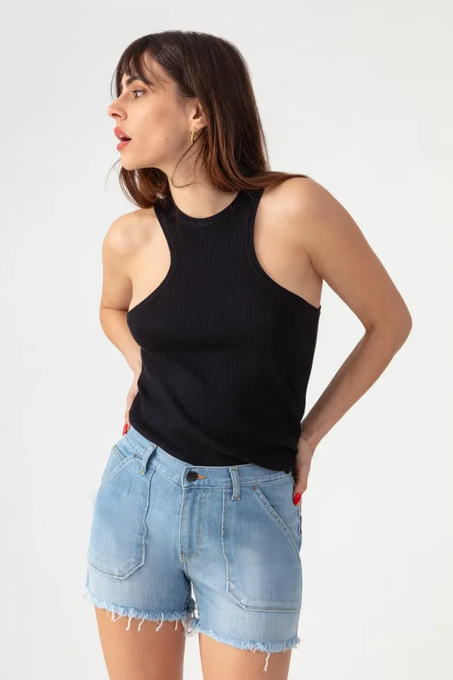 Acquaverde Tools shorts jeans light used sfrangiato