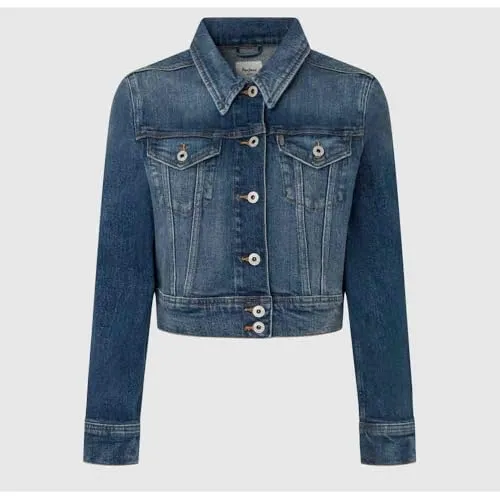 Pepe Jeans Giacca Jeans Donna L Corta Lavaggio Scuro