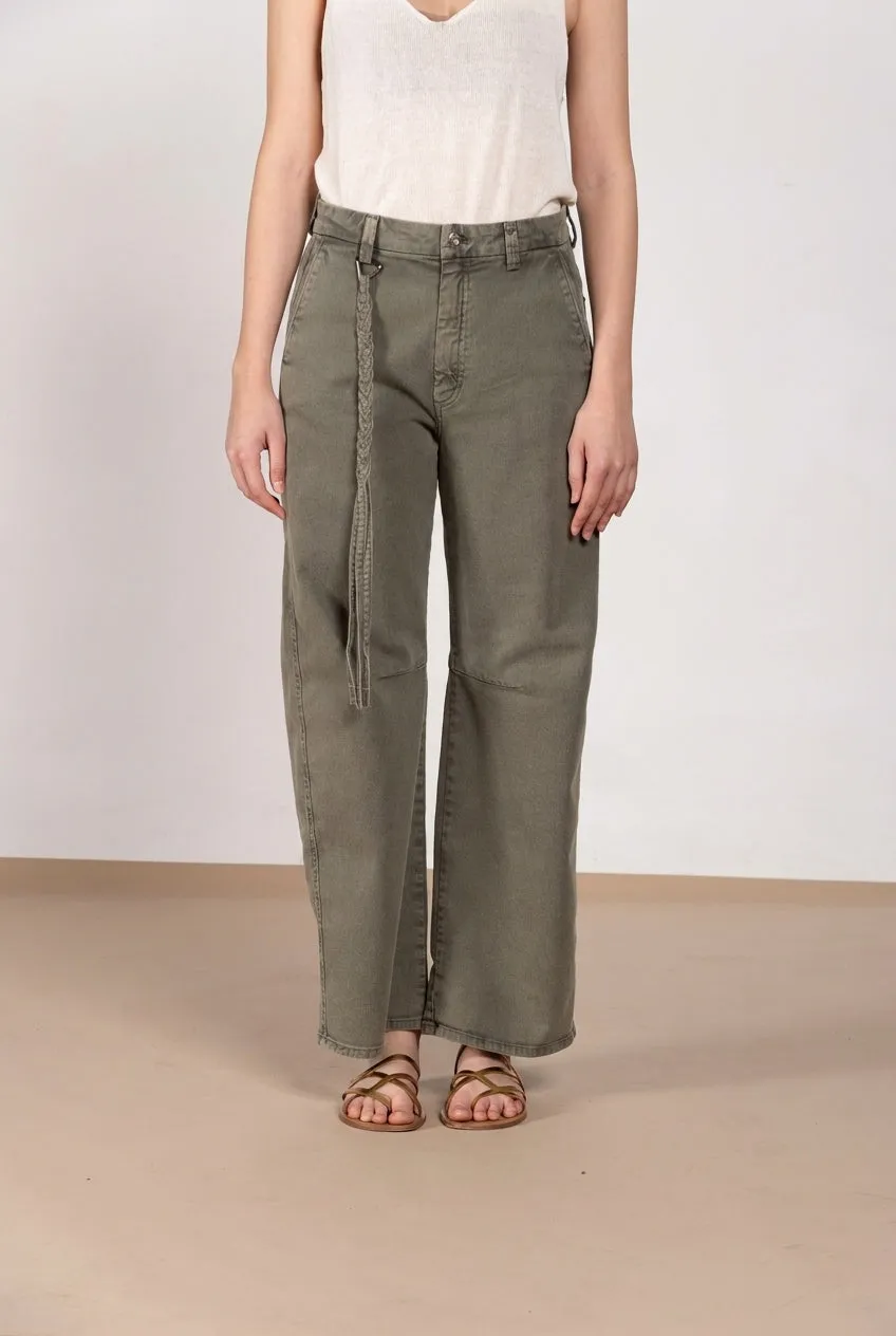 Mason's Valerie Denim Donna Verde Balloon Fit