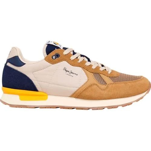 Pepe Jeans Brit Camp Sneaker Uomo 45 Marrone Retro