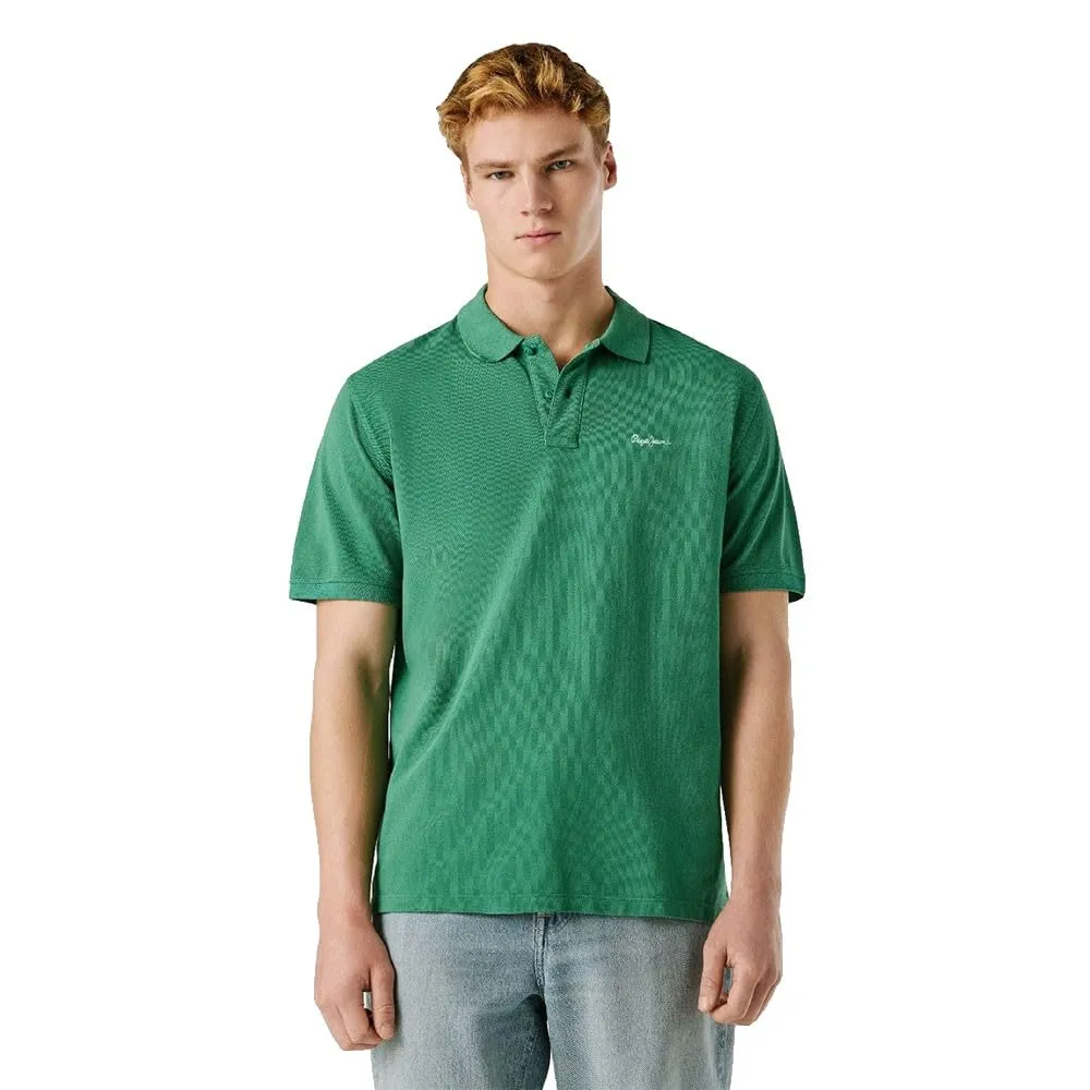 Pepe Jeans PM5400087 polo uomo piquet heavy wash