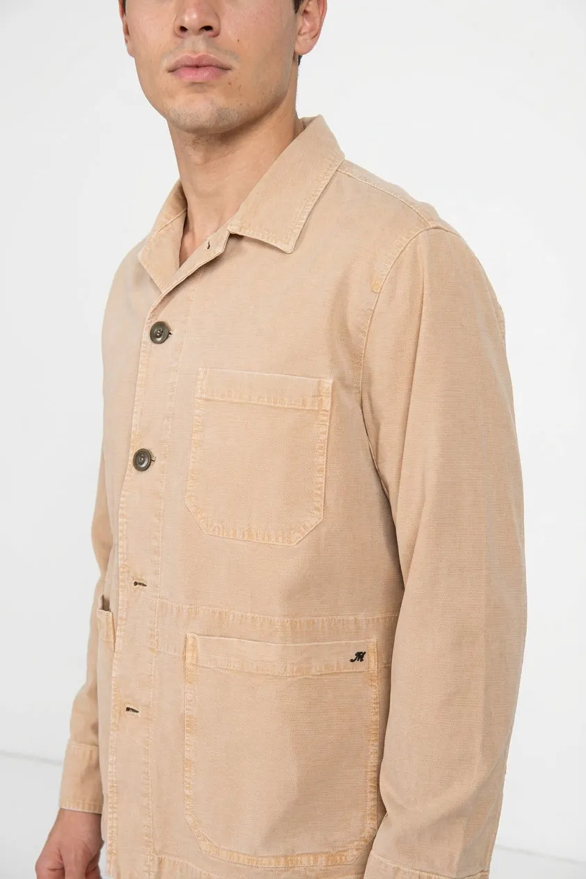 Mason's Detroit M74 overshirt uomo kaki cotone