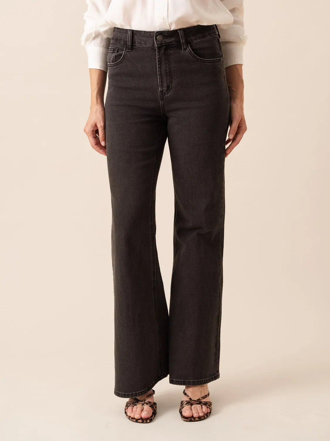 Oraije Emily jeans bootcut grigio denim
