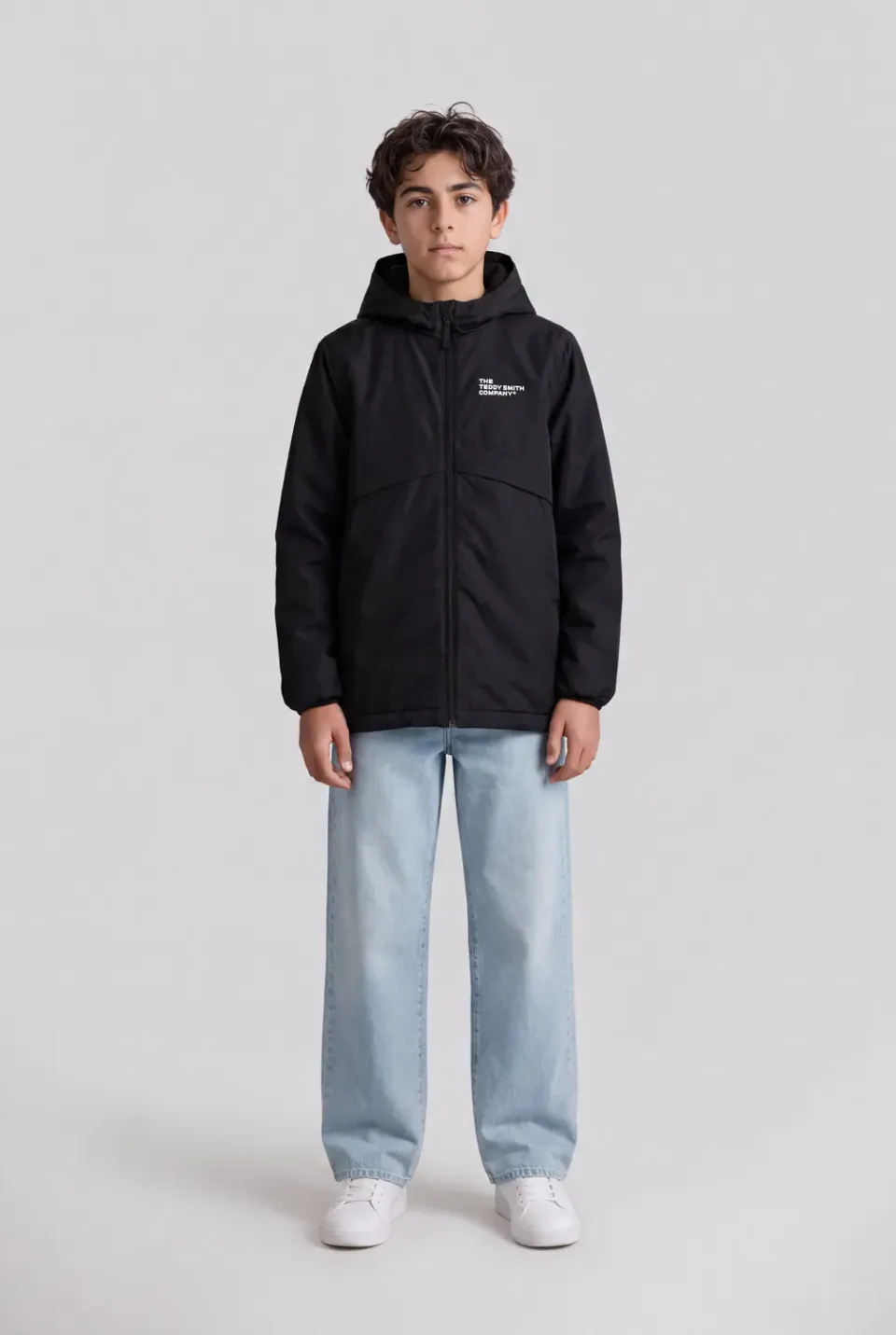 Teddy Smith P-Hanz JR parka ragazzo nero imbottito