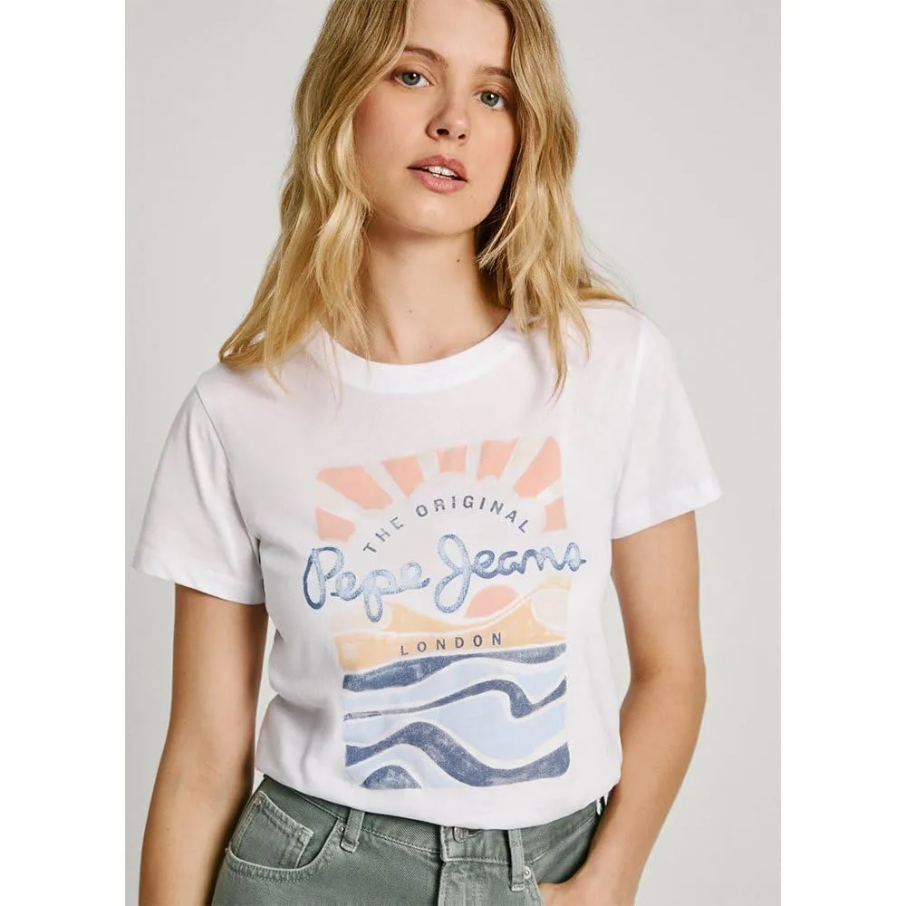 Pepe Jeans Esha t-shirt donna XS corta grafica logo