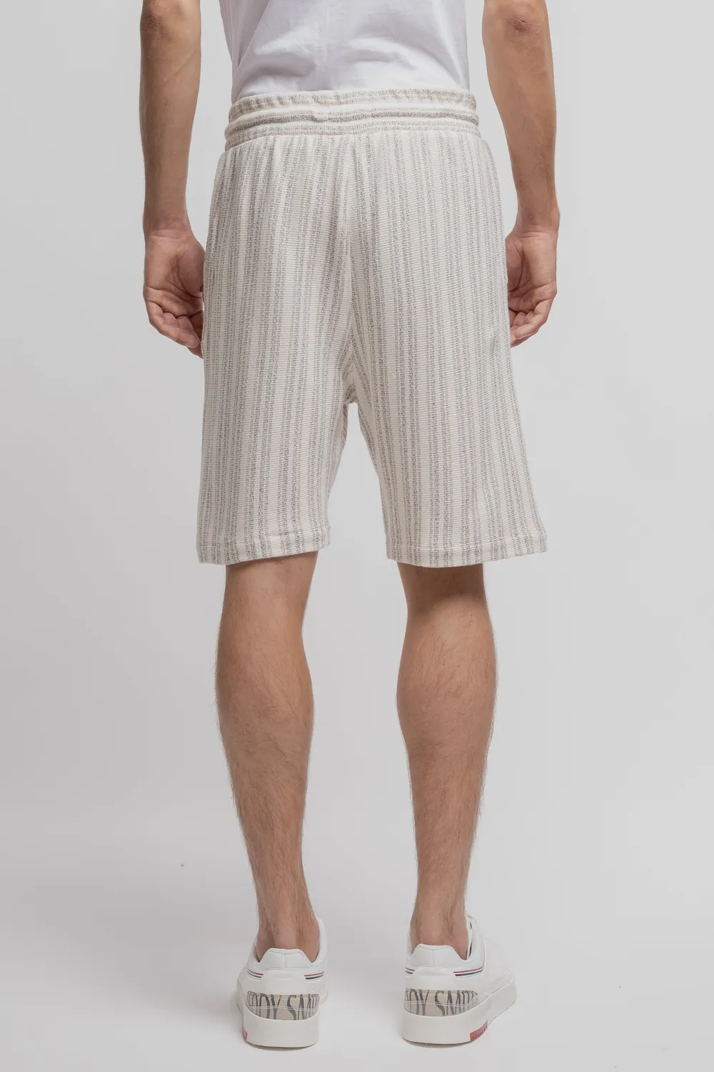 Teddy Smith S-Akuma short uomo righe middle white