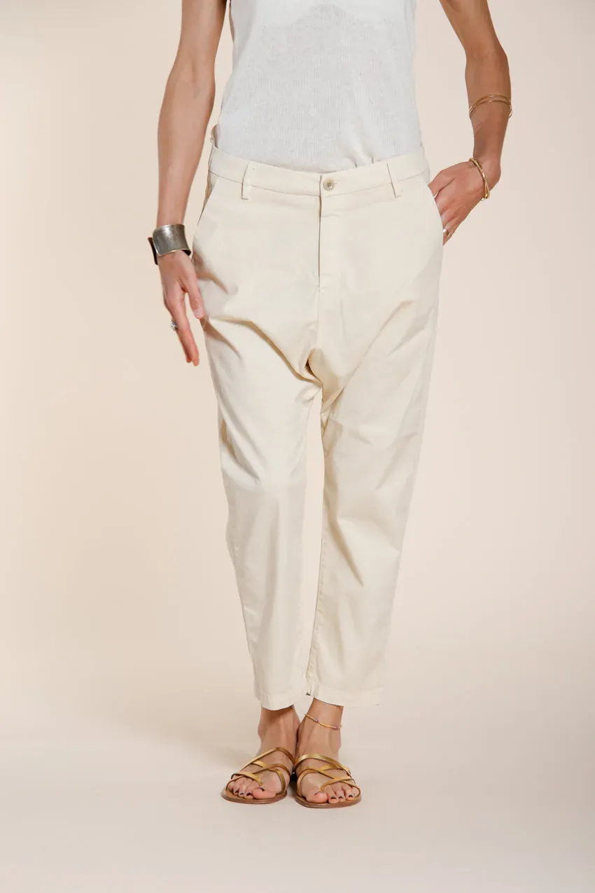 Mason's Malibu Jogger pantalone chino donna latte carrot