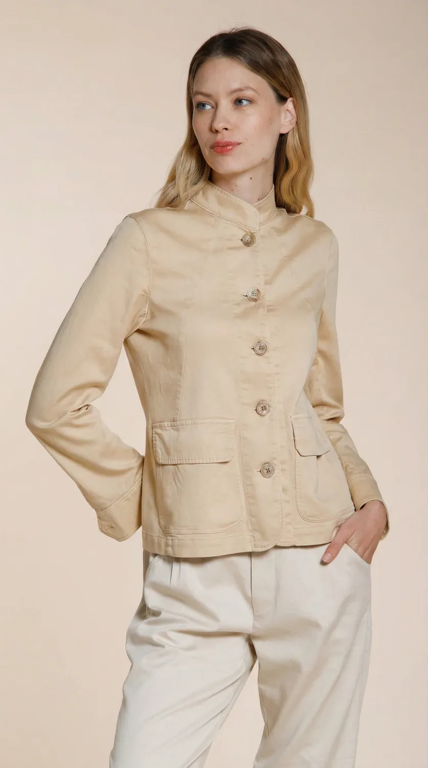 Mason's Karen New giacca donna beige in felpa stretch