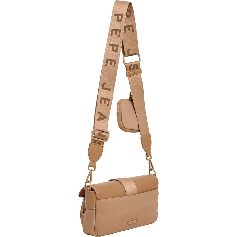 Pepe Jeans Gale borsa donna tracolla taupe beige