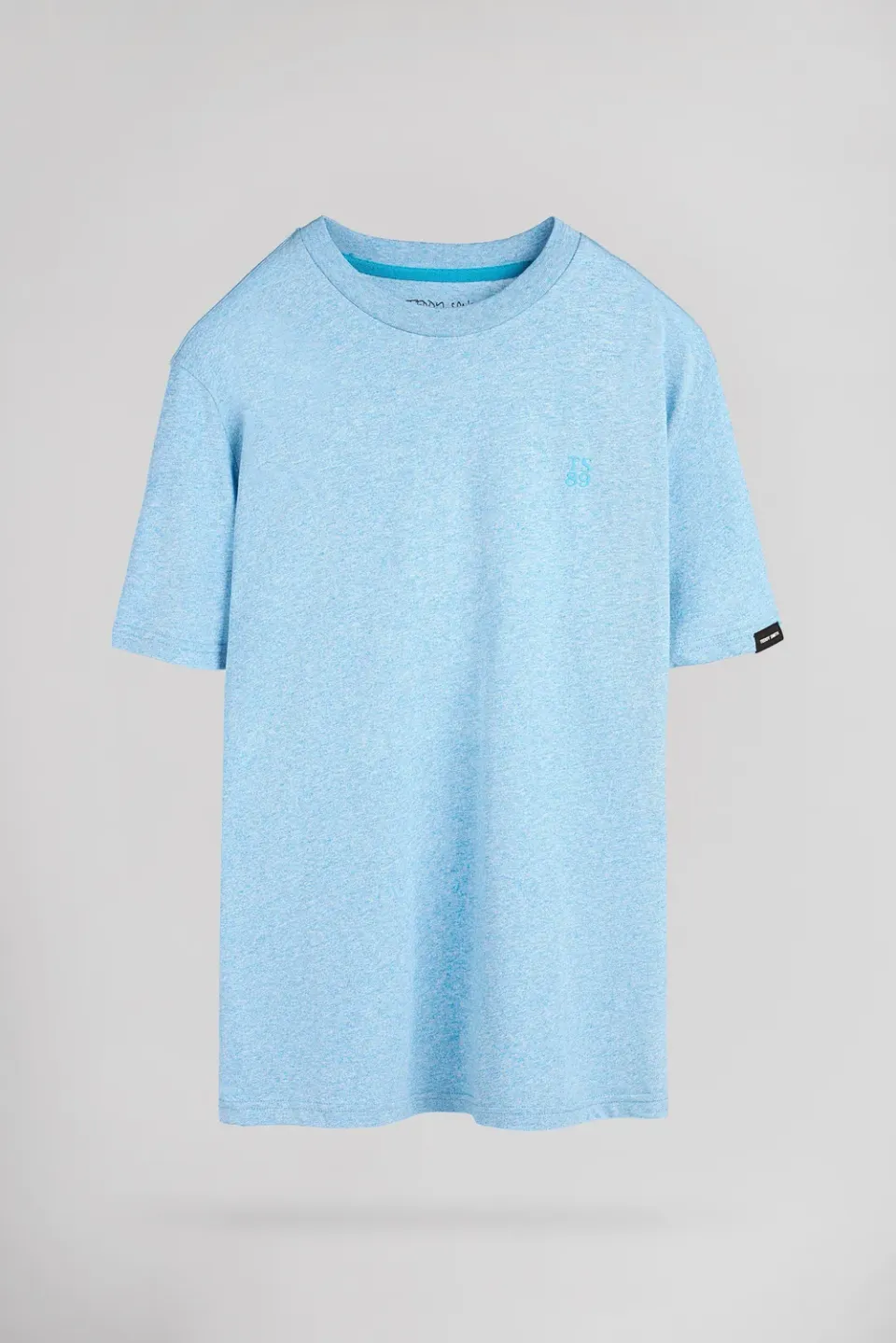 Teddy Smith T-Narvik MC T-Shirt Uomo Blu Maniche Corte Cotone