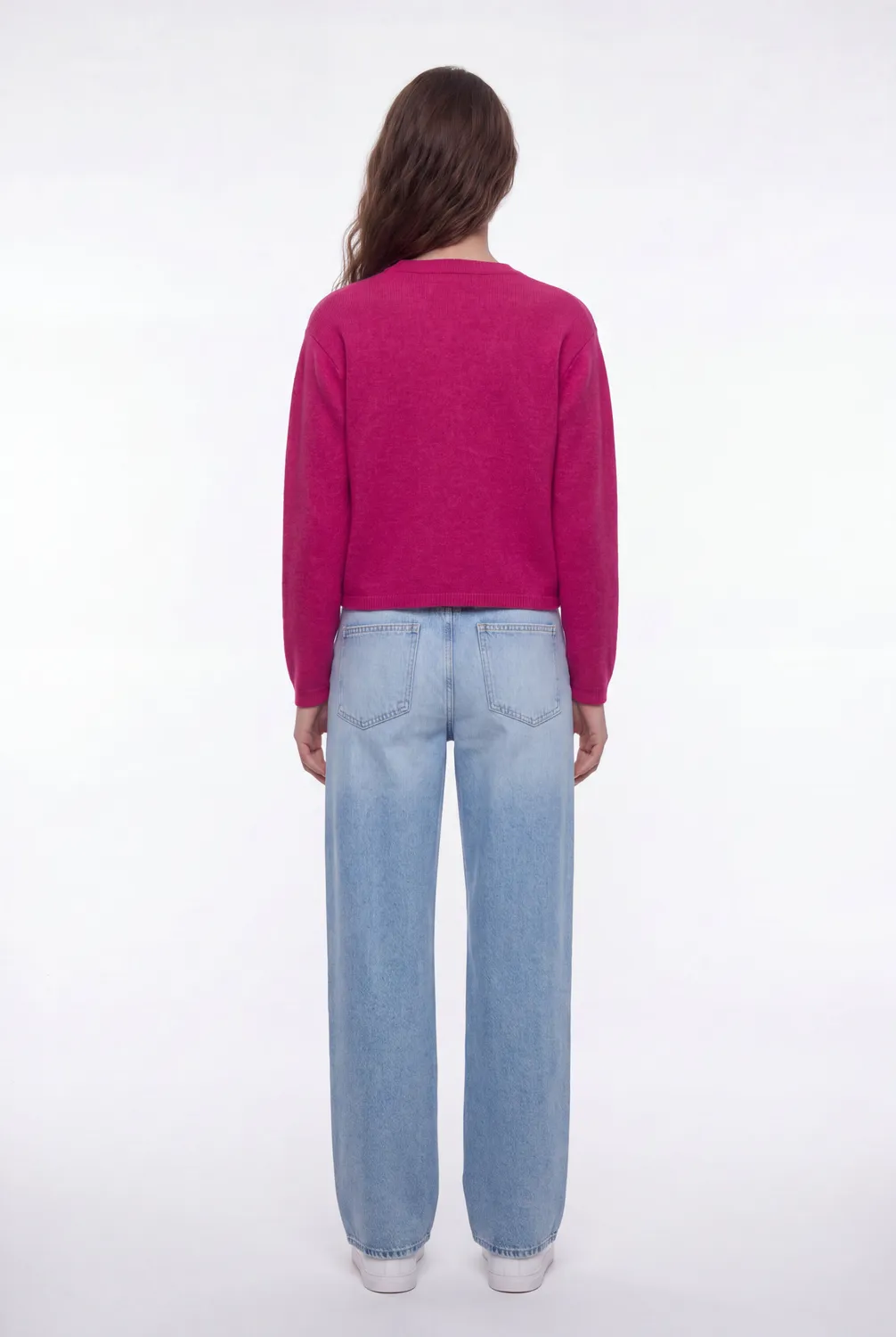 Teddy Smith G-Amelia Cardigan Donna Fucsia Misto Lana