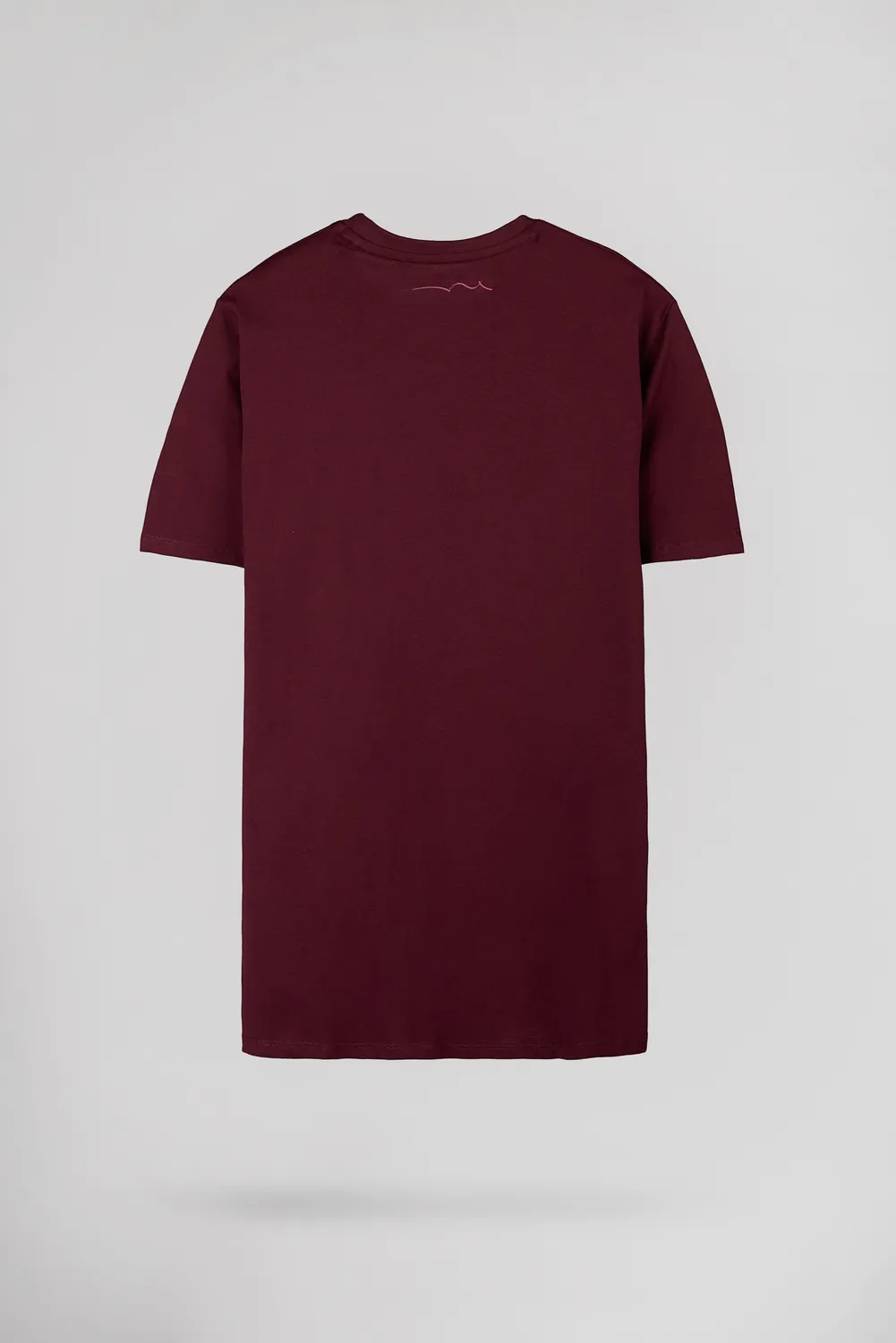 Teddy Smith T-Jim MC t-shirt uomo bordeaux rilievo petto