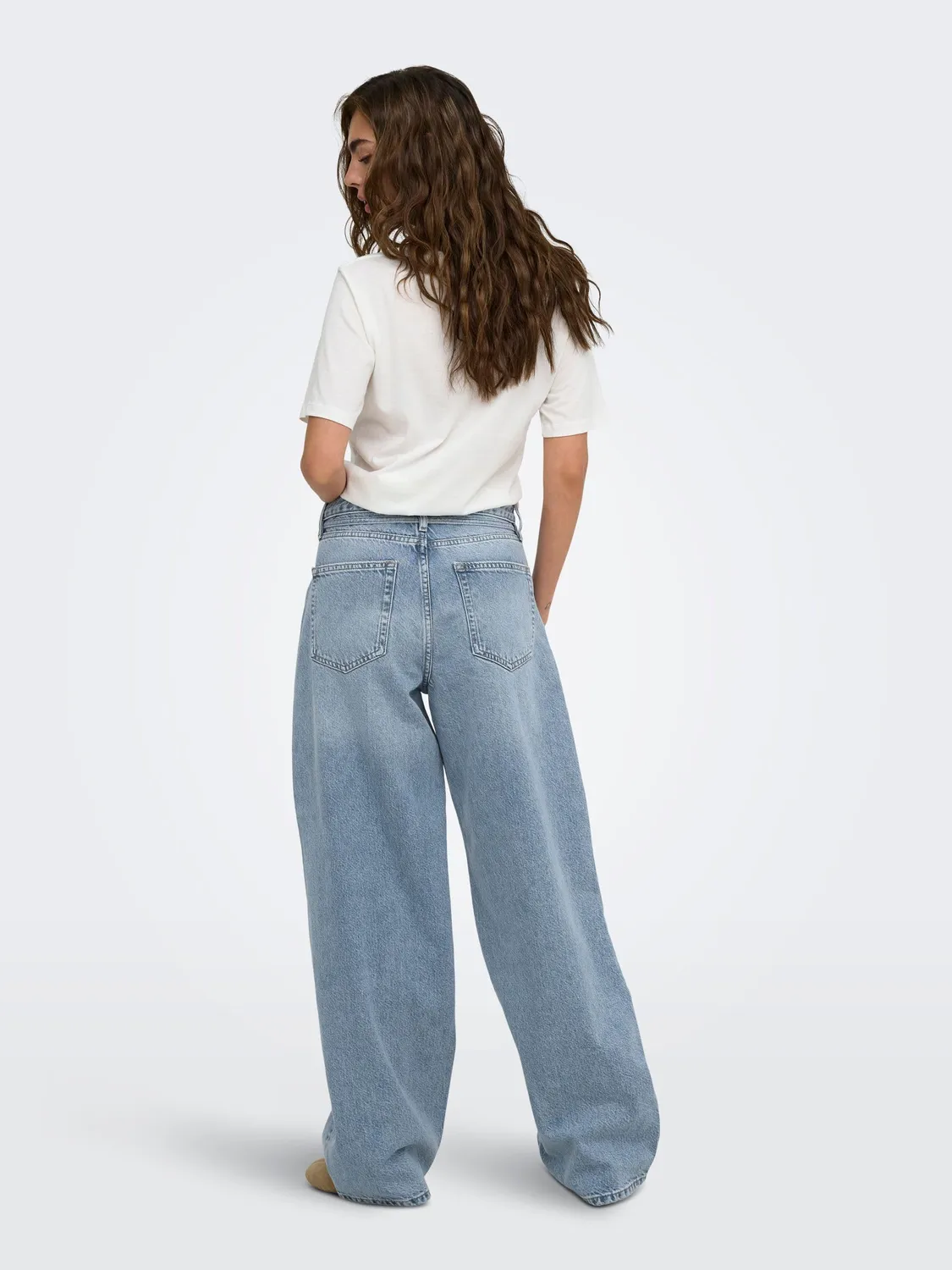 ONLY Ongianna jeans donna 30W/34L straight vita media