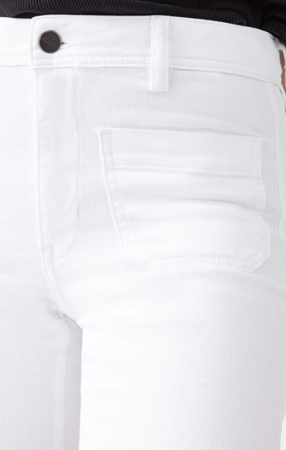 Acquaverde Charlotte pantaloni bootcut bianchi slim