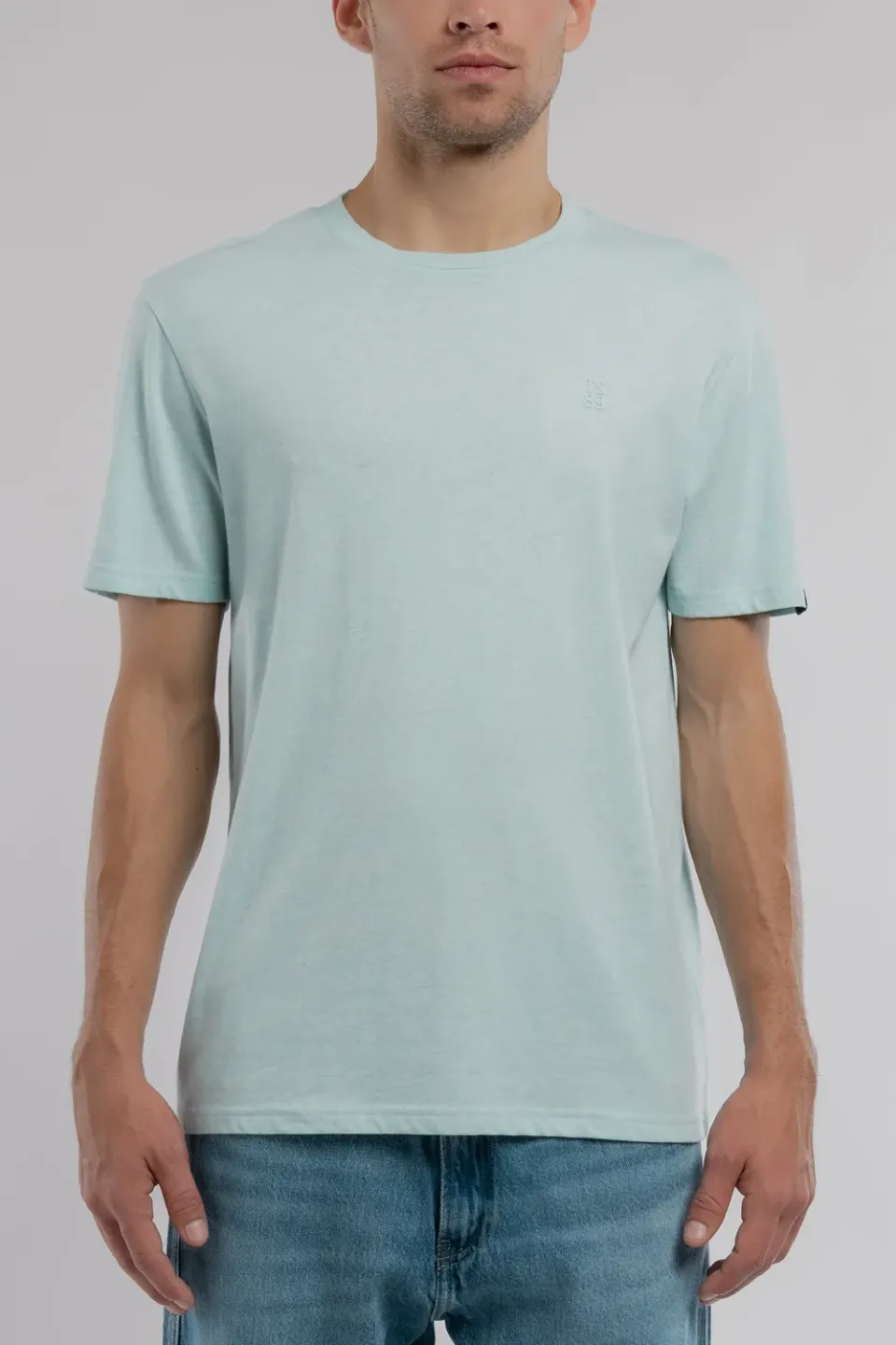Teddy Smith T-Narvik MC t-shirt bleach menthol cotone