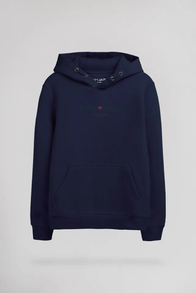 Teddy Smith S-Jim Hoody felpa cappuccio junior navy