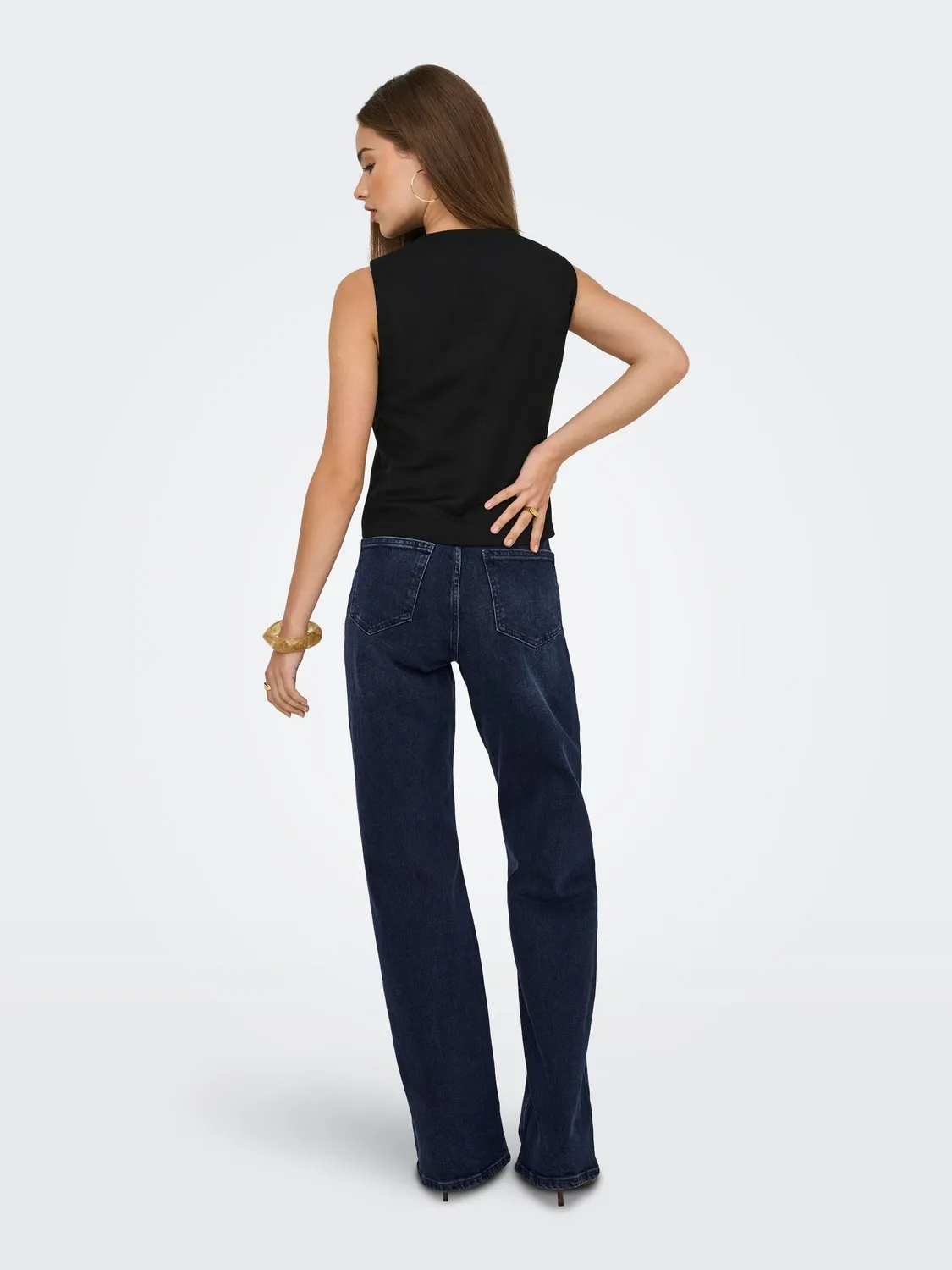 ONLY Onljuicy Jeans Wide Leg 27W/30L vita alta