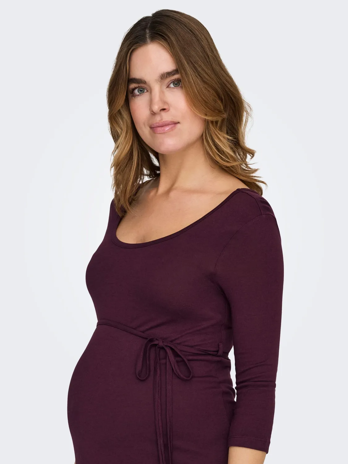 ONLY Maternity Mima Abito Premaman Lungo Winetasting