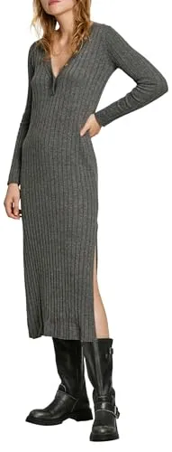 Pepe Jeans Izabel Vestito Donna M Lungo a Costine
