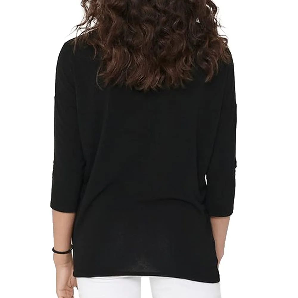ONLY Onlglamour maglione donna manica 3/4 nero