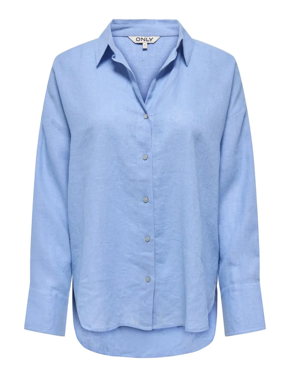 ONLY Onlbruxelles L/S Lin camicia donna azzurro