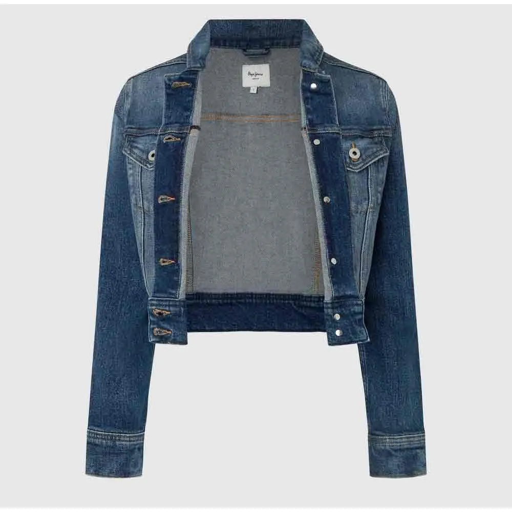 Pepe Jeans Giacca Jeans Donna L Corta Lavaggio Scuro