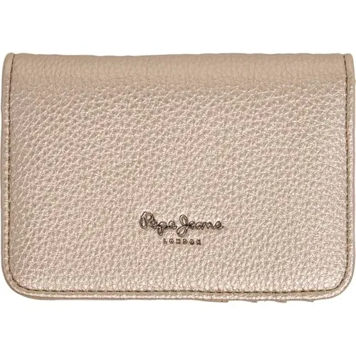 Pepe Jeans Tyler portafoglio donna oro chiusura bottone