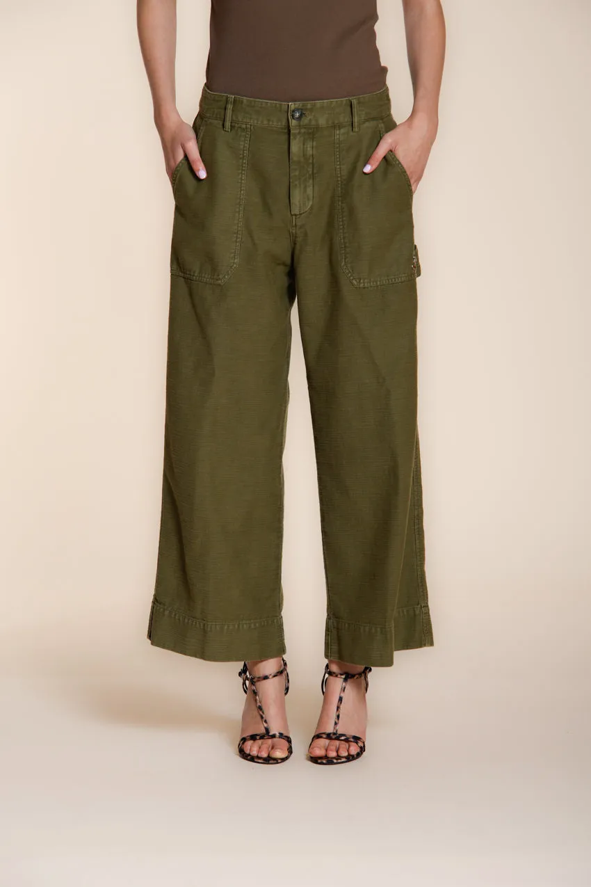 Mason's Dallas Wide cargo donna salvia cotone